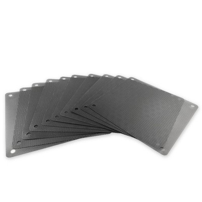 Silverbead Staubfilter für PC Lüfter 120x120mm, PVC Dust Filter 10er Set Schwarz