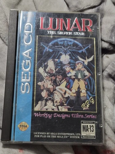 Lunar: The Silver Star (Sega CD) Complete w/ Foam Block, Manual