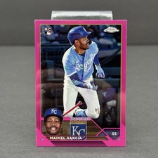 2023 Topps Chrome Update Series Maikel Garcia #USC8 Pink Refractor (RC)