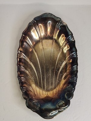 Neptune Rogers Bros 1847 Silver Scalloped Dish Tray 12 inches 9312