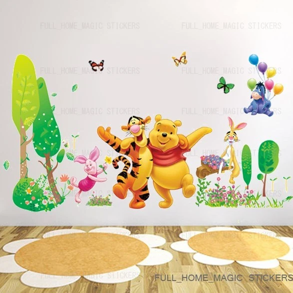 Removable Xtra Large WINNIE THE POOH Trees Wall Stickers Kids Baby Nursery Decor - Image 3 of 4