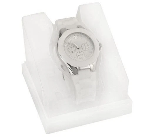 NUEVO Reloj de pulsera para mujer Jellybean esfera blanca Japón cuarzo correa de silicona FMD#514 Foto 2 de 3