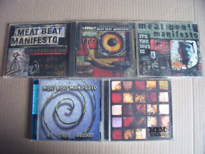 5 x Meat Beat Manifesto - At The Center, Autoimmune, Storm The Studio, Transmiss