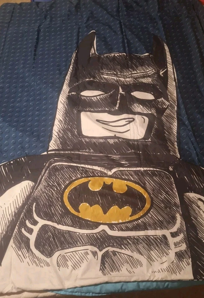 Lego Sketchy Batman Tela, Edredón Cubierta Carcasa Reversible Doble Cama Niños Niñas Foto 2 de 4