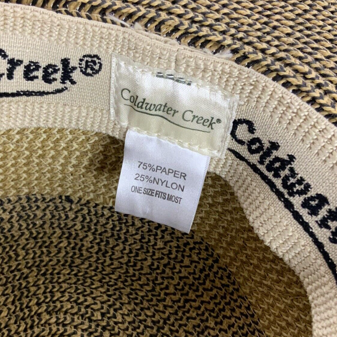 Coldwater Creek Womens Packable Sun Hat One Size Paper Straw Vacation Coldwater Creek Womens Packable Sun Hat One Size Paper Straw  main image 4