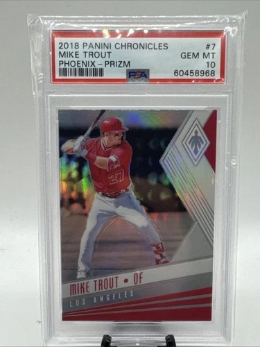 2018 Panini Chronicles #7 Mike Trout Phoenix Prizm