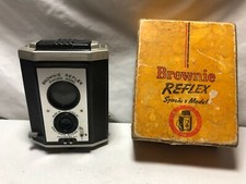Vintage Kodak Brownie Reflex Synchro Model 173 Film Camera w/Box