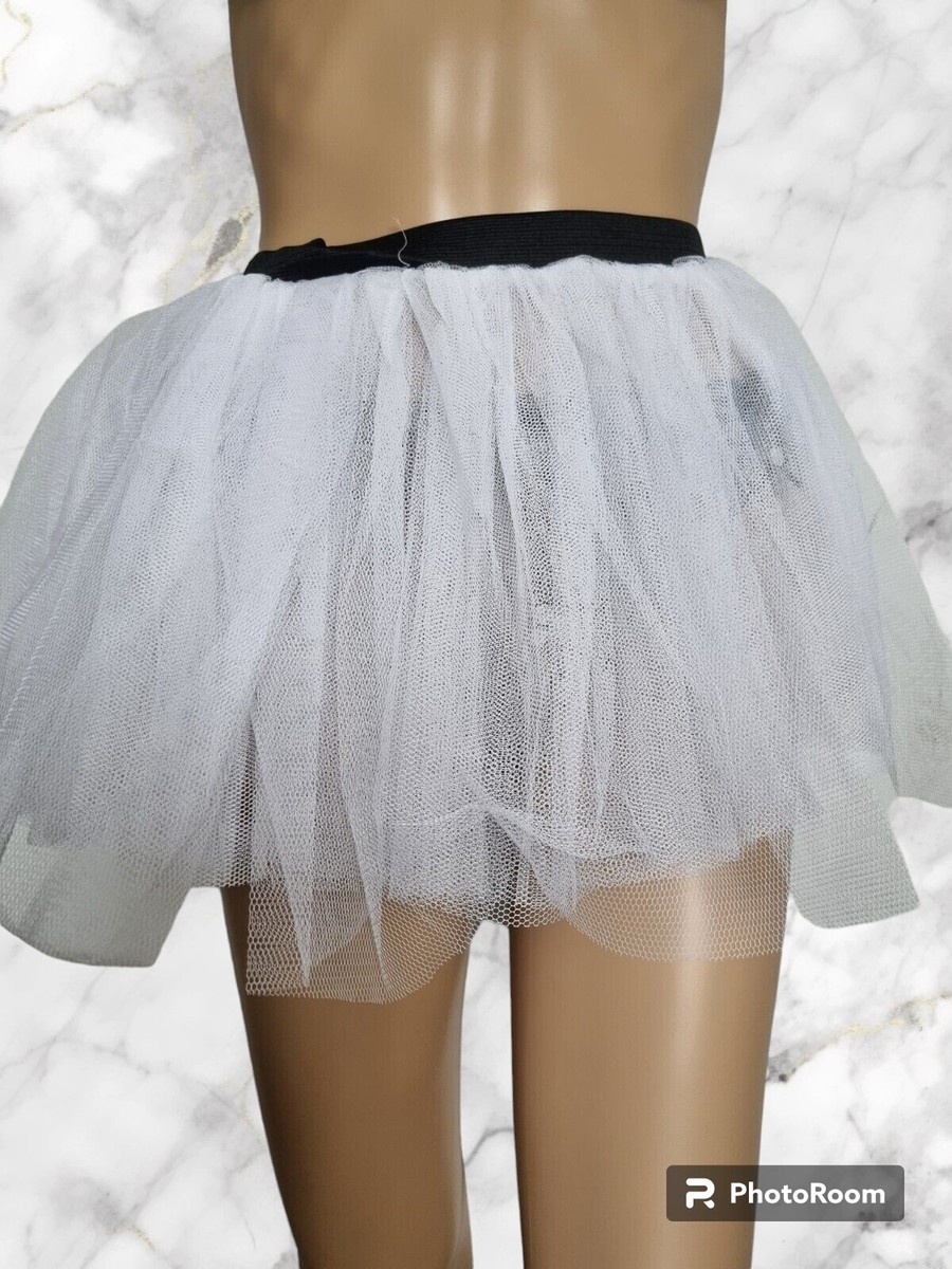 Heaven White Mini Tutu Tulle Skirt Size S/M