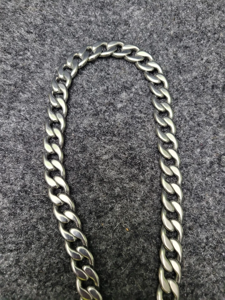 Juicy Couture Logo Heart J Charms Silver Tone Chain Link Toggle Necklace - Image 4 of 4