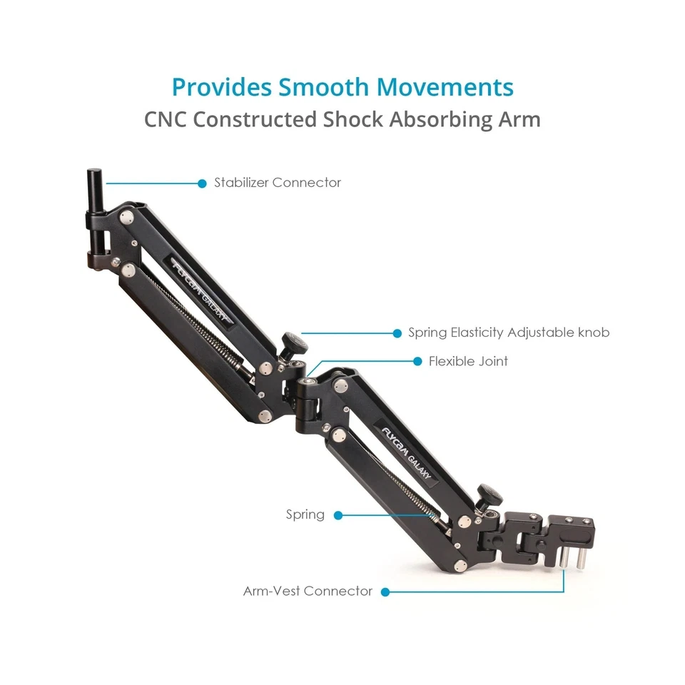 FLYCAM Galaxy Dual Arm and Vest Body Mounted Steadycam for Handheld Stabilize... - Image 2 of 4