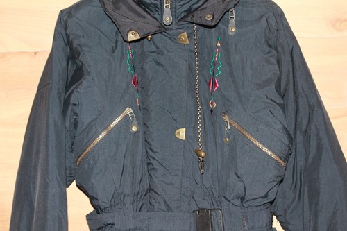 Vintage Mountain Goat Ski Jacket Winter 80s Zip Up Pockets Mens Small Womens L - Picture 3 of 9