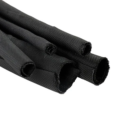 Braided Split-Sleeve Wire Loom for High-Temperature Automotive Harness Wrapping