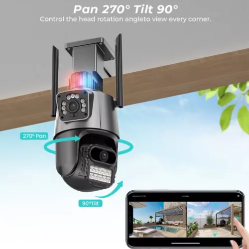 8MP 4K Wireless IP Camera WIFI Outdoor CCTV PTZ Smart Home Security IR Cam IP66 - Picture 10 of 19