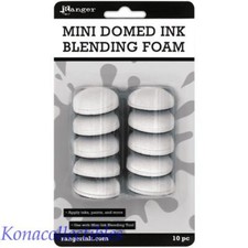 Ranger Ink Blending Foam Mini Domed 10/Pkg Mixed Media, Tim Holtz distress