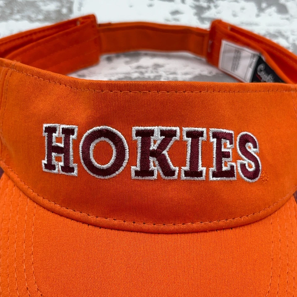 Gorra Virginia Tech Hokies parasol correa trasera golf ajustable naranja adulto Foto 3 de 4