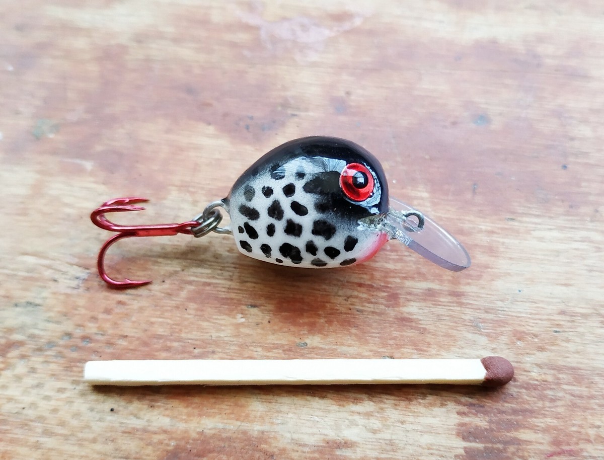 CUSTOM HAND MADE WOODEN ULTRA LIGHT MICRO LURE - 1,5 CM - 0.6 INCH