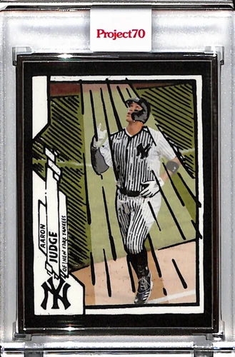 2021 TOPPS PROJECT 70 #696 AARON JUDGE BY JOSHUA VIDES P70 AP SILVER FRAME 02/51