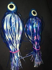 High Percentage Big Eye Salmon Trolling Fly Silicone Legs Pack Of 2- 4” Unrigged