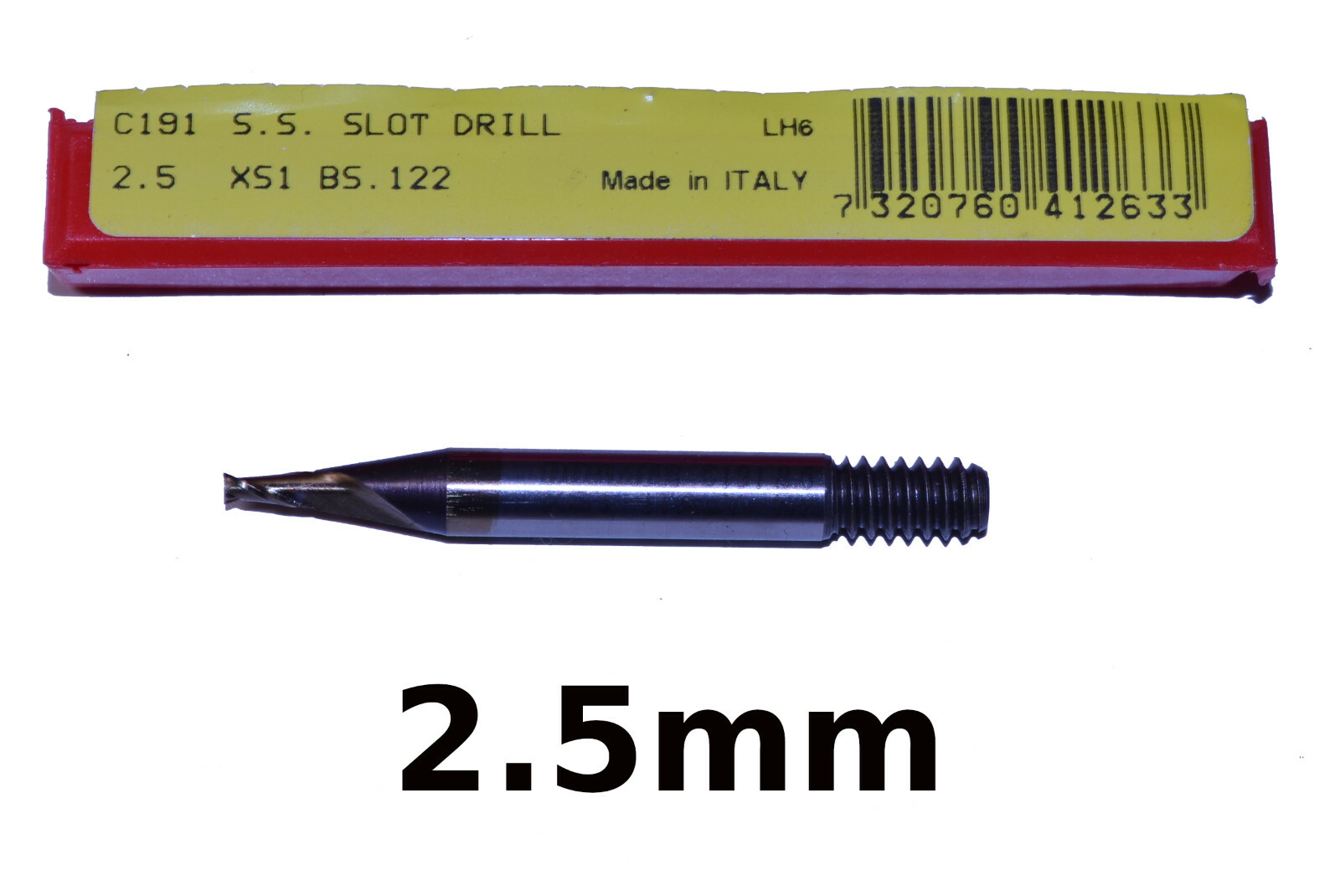 DORMER C191 s.s. Screwed Slot Drill 2.5mm xs1 bs.122 LH6