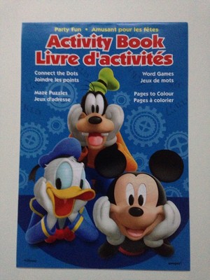 3x Disney Goofy Mickey Donald Duck Activity Book Match Dots Word Game Maze Color