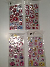Sanrio Original Hello Kitty Sponge Sticker Set -Choose From Design A, B, C, or D