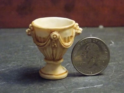 Dollhouse Miniature Urn Tan Planter Falcon 1:12 inc scale B49 B50 Dollys Gallery - Image 1 of 4