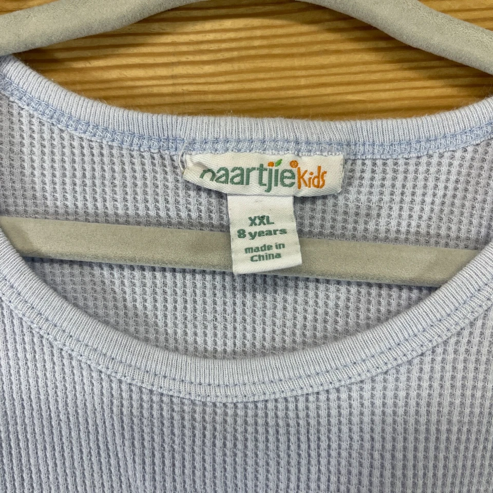 Naartjie Girls Dress XXL 8 Light Purple Thermal Knit Long Sleeve Floral Dots B95 - Image 4 of 4