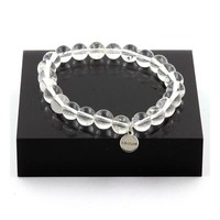Armband Perlen Quarz 8 Mm. Hergestellt In Frankreich.