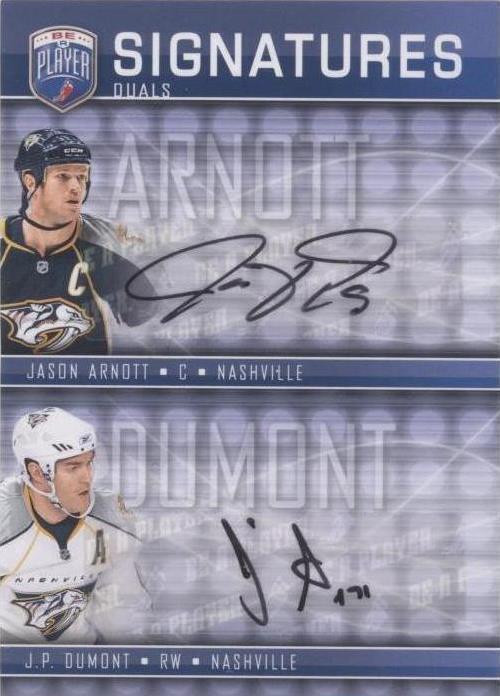 2008-09 Upper Deck Be a Player - J.P. Dumont Jason Arnott #S2-AD - 1 of 1