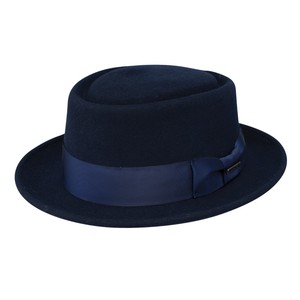 navy blue pork pie hat