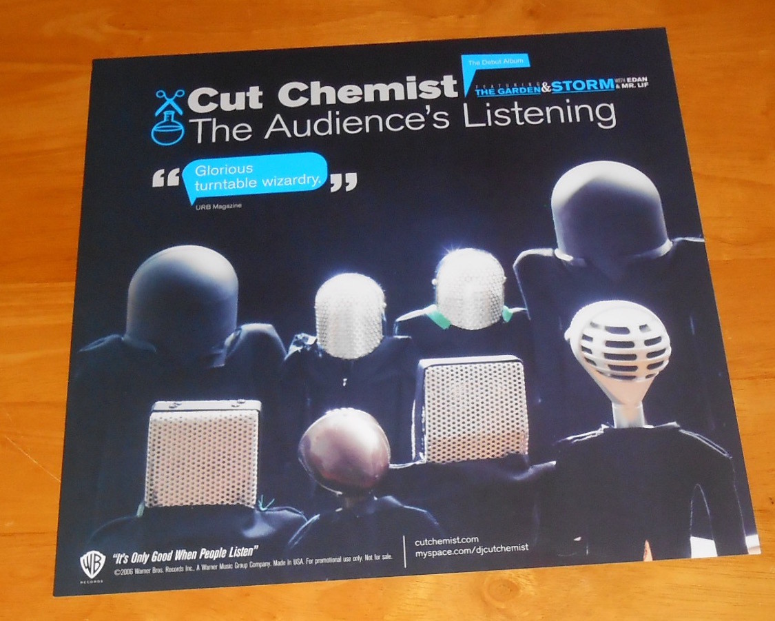 Cut Chemist The Audience's Listening Poster 2-Sided Flat 2006