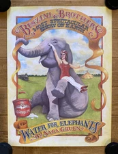 Water for Elephants Sara Gruen 18"x24" PROMO POSTER MINT Benzini Brothers Circus