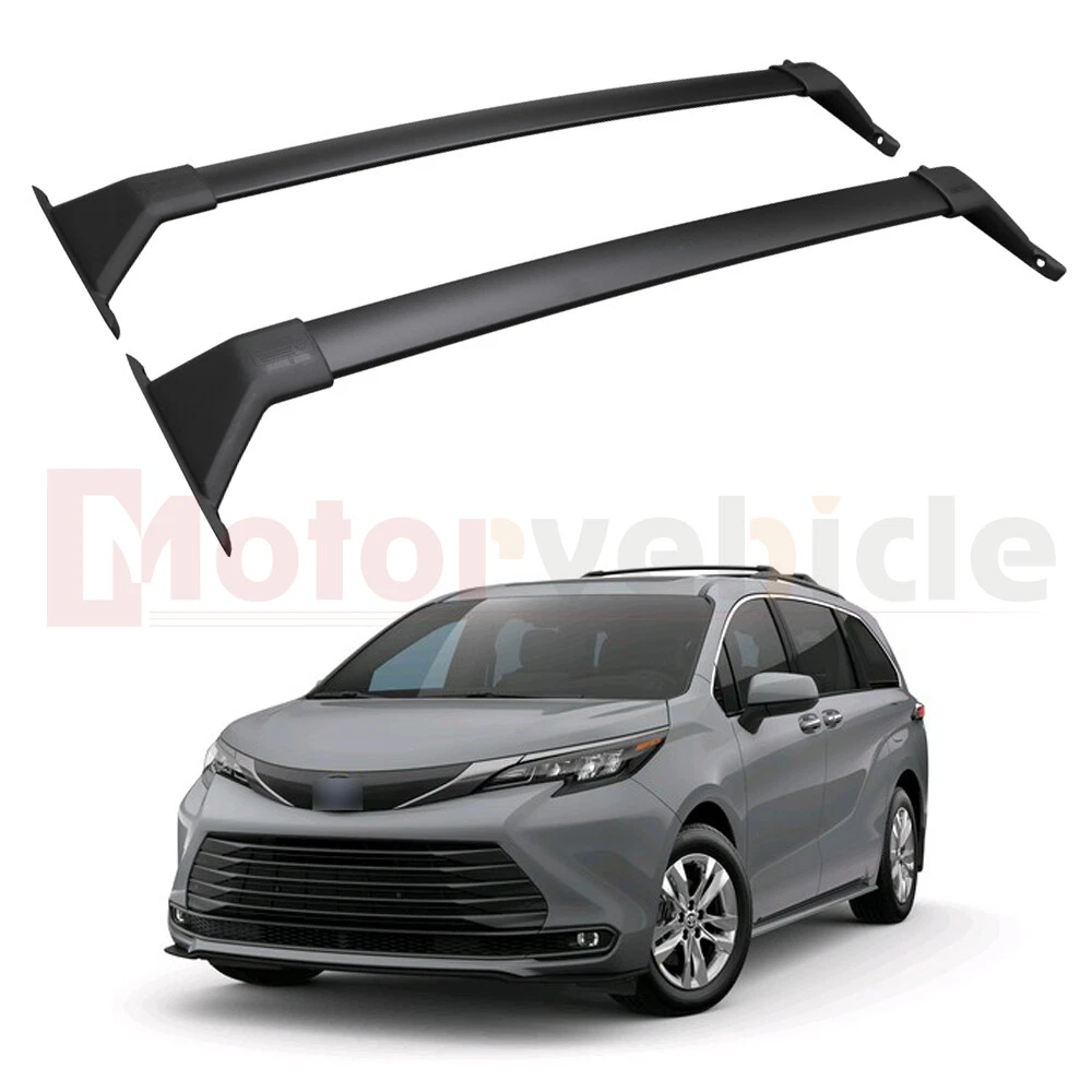 US Stock Black Cross Bars For Toyota Sienna 2021 2023 Roof Rack