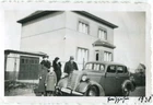 Genuine Photo car Opel Pullman, people in front of the house 1938