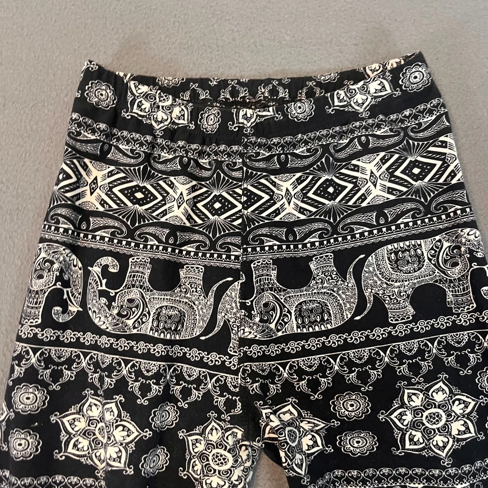 Leggings Always Mujer S/M Estampado Tribal Elefante Negro Blanco Pantalones 23W 26.5L Divertidos Foto 2 de 4