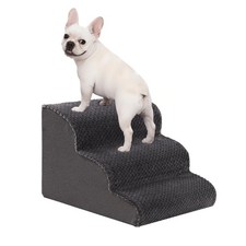 Dog Stairs for Small Dogs 15" H, 3-Step Dog Steps Ramp for Couch Sofa and Cha...