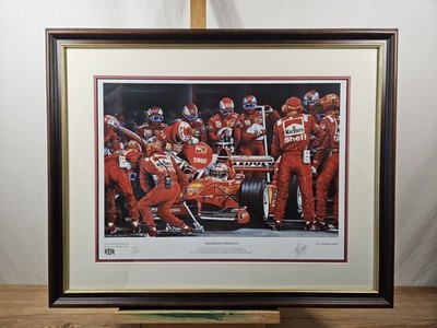 MICHAEL SCHUMACHER FERRARI F1 ''MASTERS OF STRATEGY'' PRINT 369/500 MJ THOMPSON