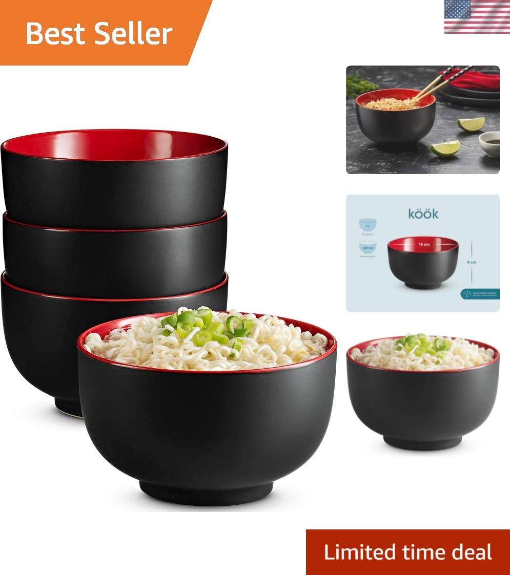 Cuenco de ramen, cuencos japoneses, cuencos de fideos, cuenco de sopa grande, cerámica, tapa grande...