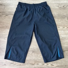 Nike Vintage Wide Leg Cropped Track Pants Womens XLarge Blue