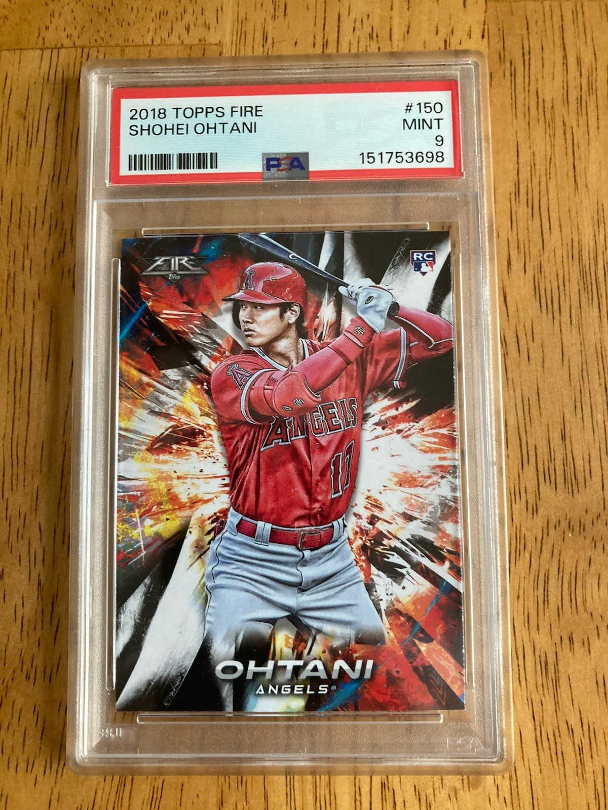 2018 Topps Fire - Shohei Ohtani #150 (RC)