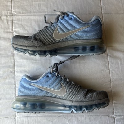 Nike Air Max Gray Light Blue women s Mesh Low Top Athletic Sneaker