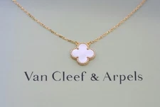 Van Cleef & Arpels Vintage Alhmabra 18K Yellow Gold Necklace