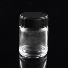 1pc Transparent Airbrush Glass Bottles Spare Bottle Jars with