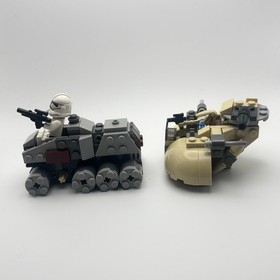 LEGO Star Wars Microfighter Clone Turbo Tank (75028) & ATT (75029) (Incomplete)