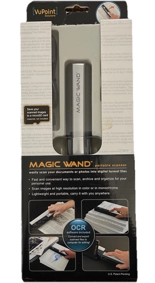 VuPoint Solutions 'Magic Wand' Portable Scanner, Scan, Archive & Organize NEW - Image 4 of 4