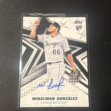 Topps Series 1 Baseball Stars BSA-WG Wikelman González White Sox Rookie Auto 20…