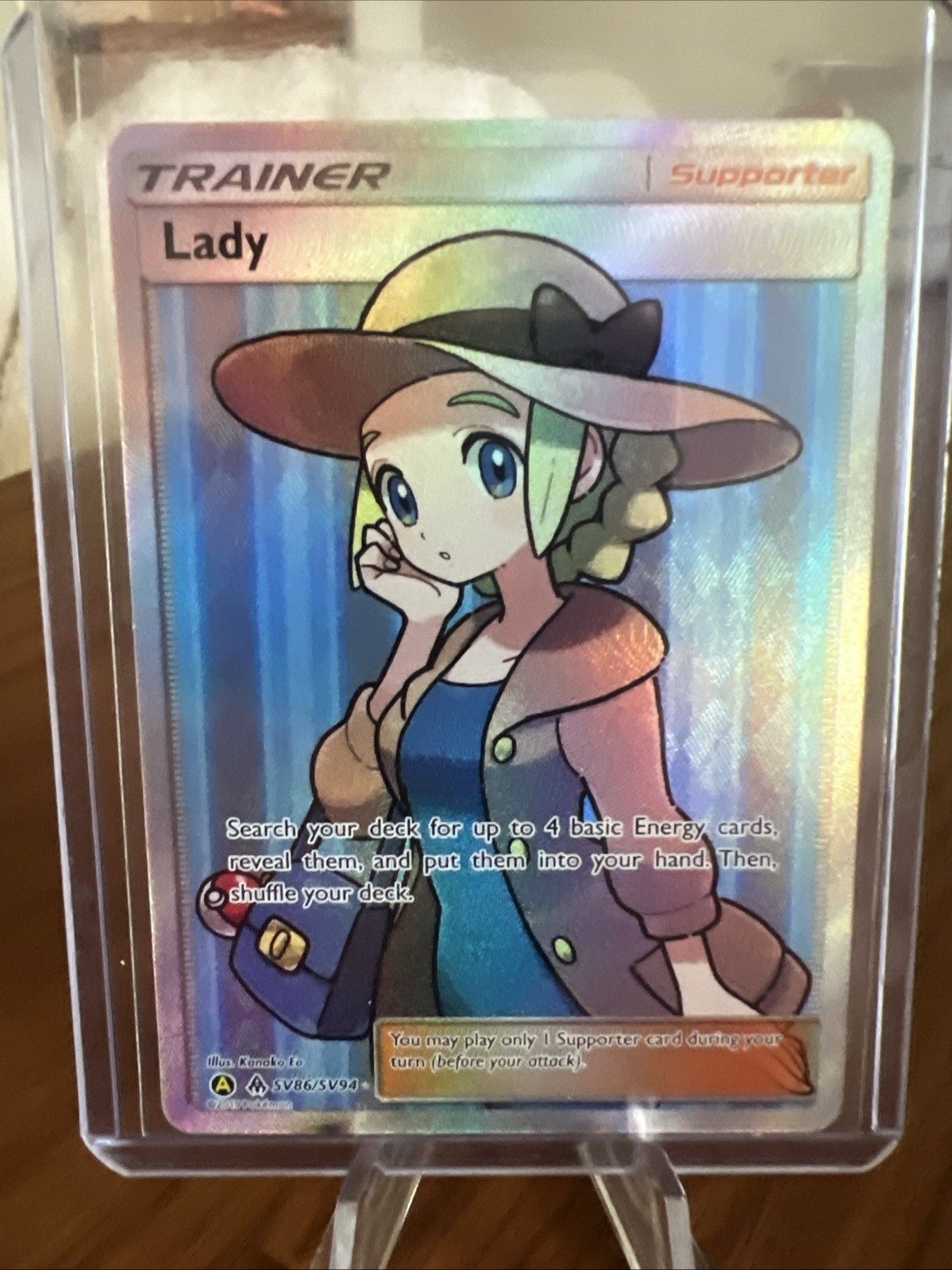 Pokemon Card - Lady Hidden Fates SV86/SV94 Full Art