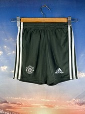 Manchester United Away football Soccer Shorts 2020 - 2021 Adidas Young 2XS 5-6Y