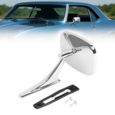 Left Hand Chrome Outside Door Mirror Set For Chevy El Camino Chevelle 1968-1972