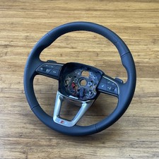 2024-2025 Audi Q5 Sq5 S-line Steering Wheel Black Leather 80a419091da Oem Note 2024-2025 Audi Q5 Sq5 S-line Steering Wheel Black Leather 80a419091da Oem Note